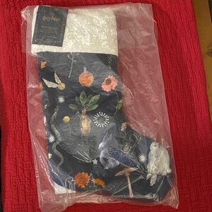 Pottery Barn Wizarding World Harry Potter Herbology Stocking with Owl Design NWT